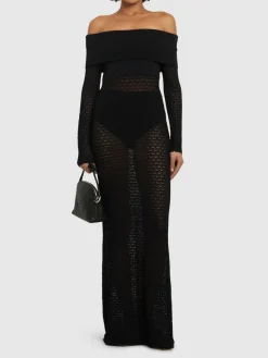 Vestito lungo Romy in maglia di viscosa