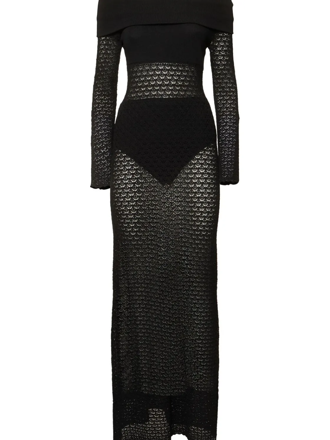 Vestito lungo Romy in maglia di viscosa