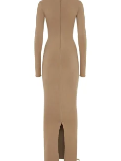 Vestito maxi a maniche lunghe