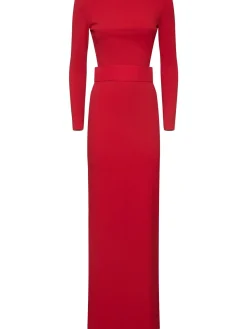 Vestito maxi Sabina in maglia di crepe