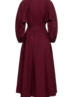 Vestito midi Ahmose in popeline di cotone