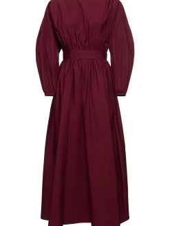 Vestito midi Ahmose in popeline di cotone