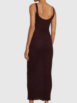 Vestito midi Alleno in maglia di misto mohair