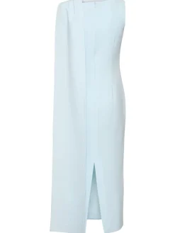 Vestito midi in crepe di raso