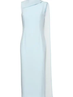 Vestito midi in crepe di raso