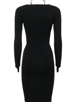 Vestito midi in jersey