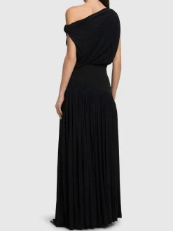 Vestito midi in jersey / spalle scoperte