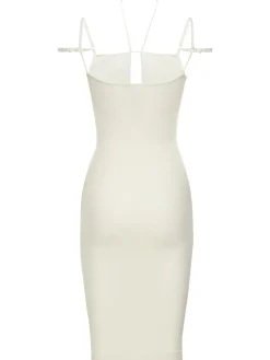 Vestito midi in jersey stretch