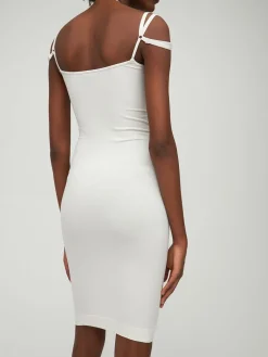 Vestito midi in jersey stretch
