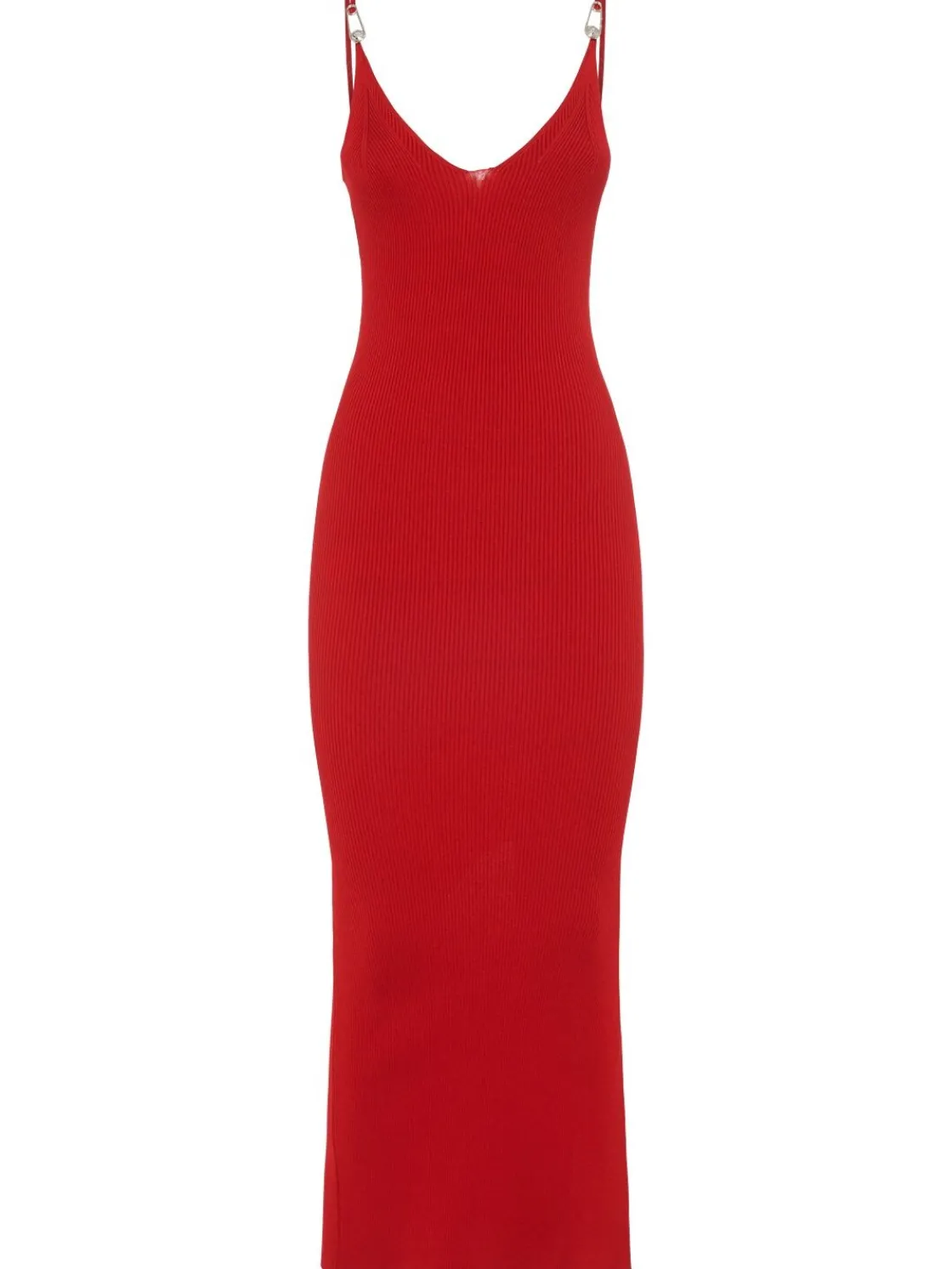 Vestito midi in maglia di viscosa stretch