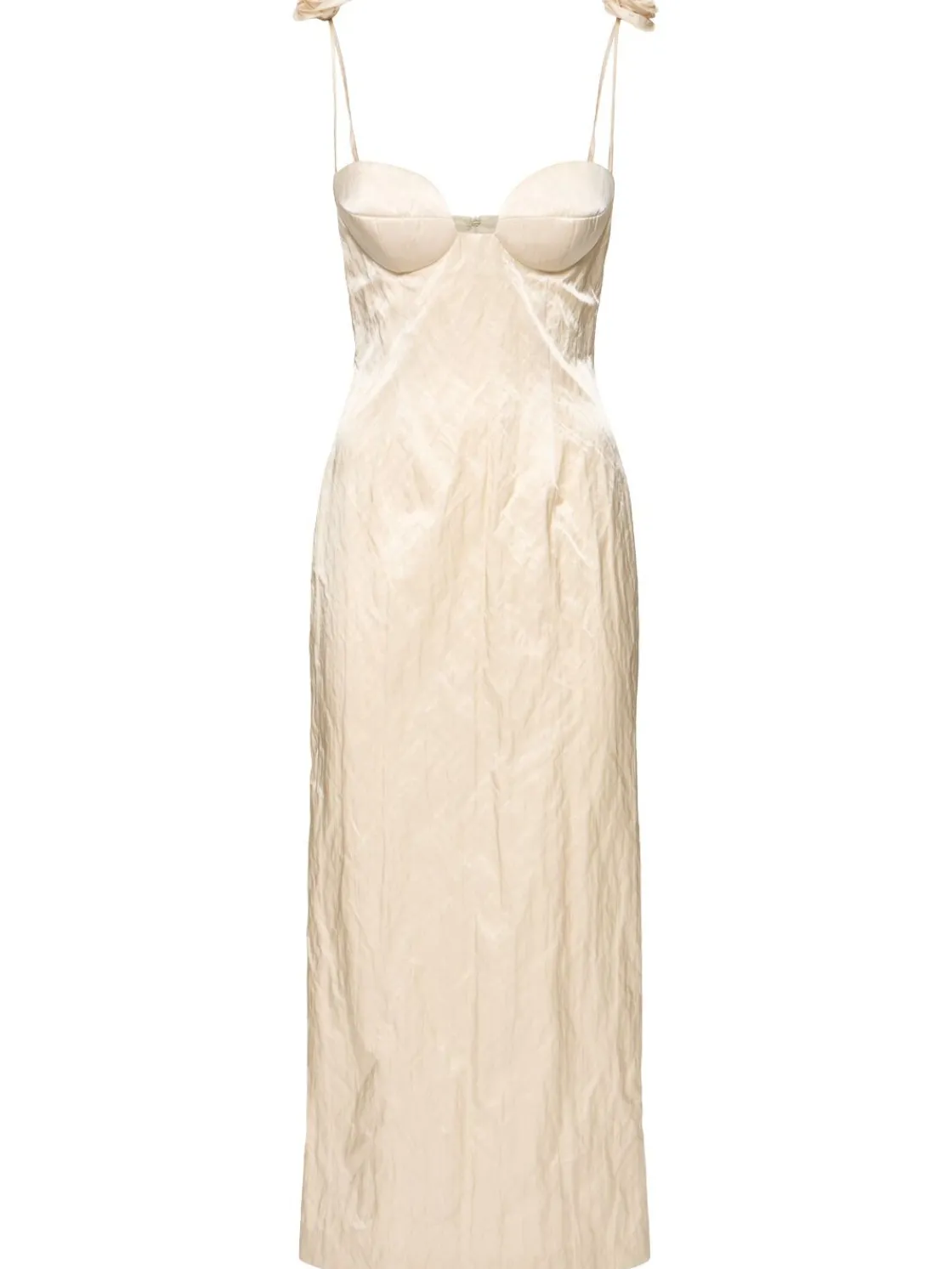Vestito midi in misto cotone
