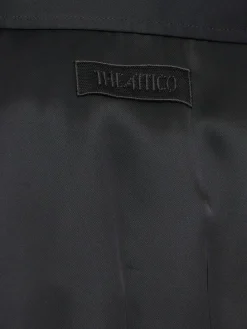 Vestito midi in raso drappeggiato