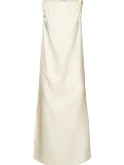Vestito midi Moun in seta drappeggiata