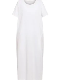 Vestito midi Rakira in cotone a maniche corte