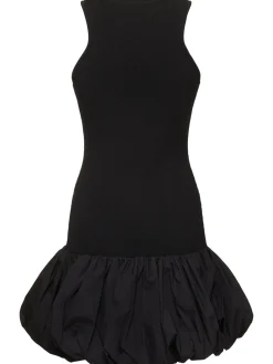 Vestito mini in maglia di misto viscosa a costine