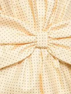 Vestito mini in seta a pois