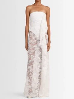 Vestito senza spalline Floating in pizzo