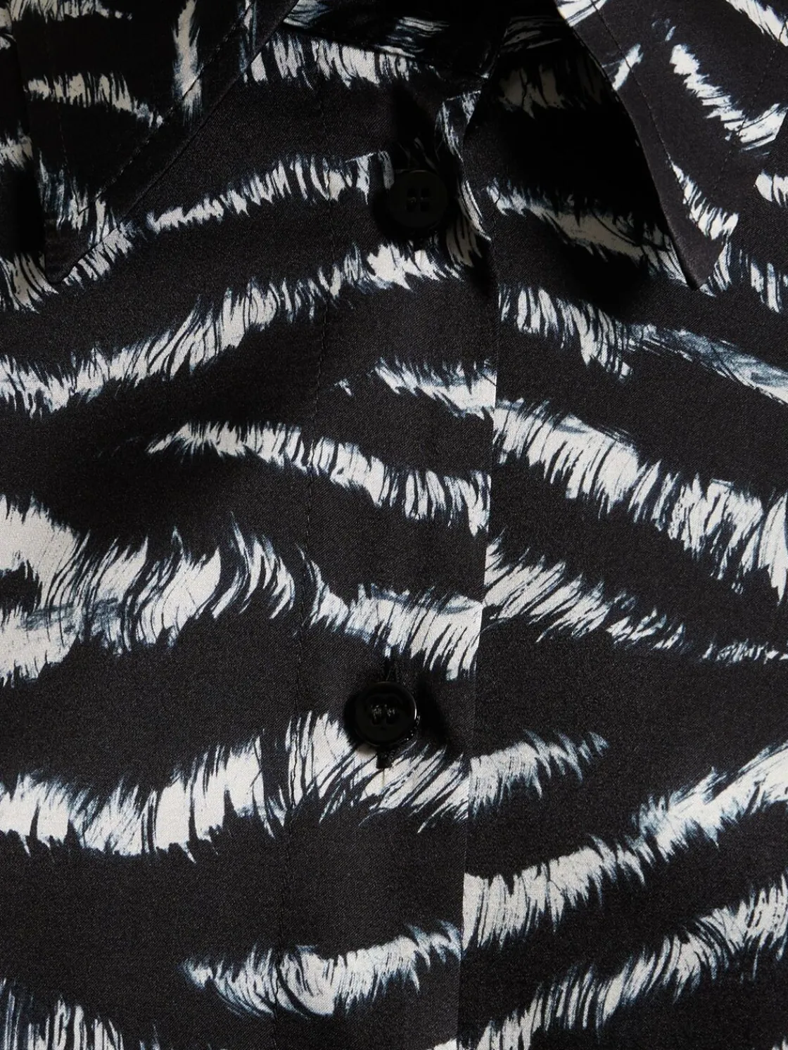 Vestito Silvye in raso con stampa zebra