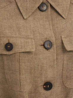 Viadana buttoned linen jacket