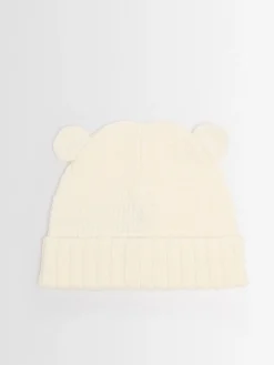 Virgin wool beanie w/ teddy bear ears