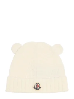 Virgin wool beanie w/ teddy bear ears