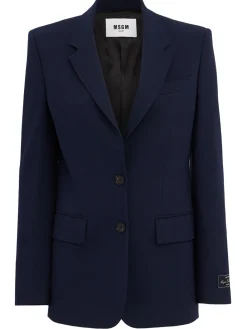 Viscose blend blazer
