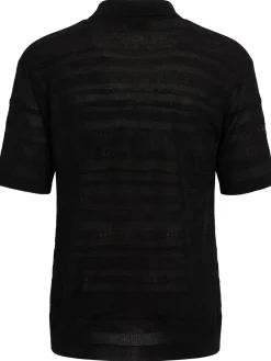 Viscose blend polo shirt