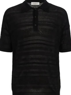 Viscose blend polo shirt