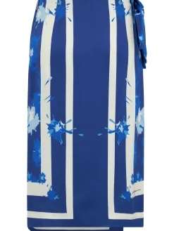 Viscose midi skirt
