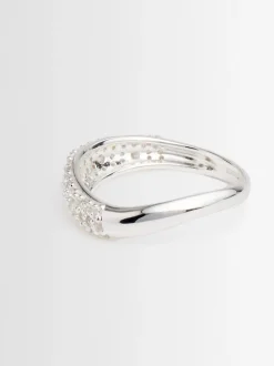 Wave pavé ring
