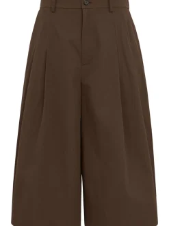 Wide Bermuda pants