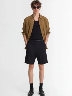 Wool blend Bermuda shorts