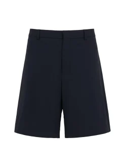 Wool blend Bermuda shorts