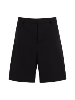Wool blend Bermuda shorts