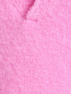 Wool blend bouclé polo
