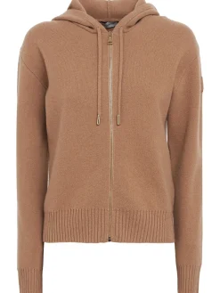 Wool & cashmere zip-up hoodie