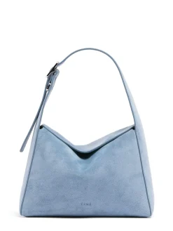 XS Luma suede shoulder bag