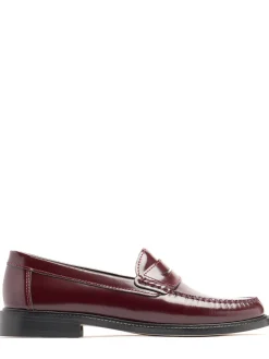 Yardee embossed leather loafers