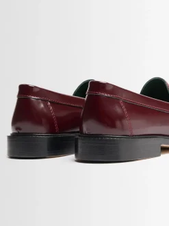 Yardee embossed leather loafers