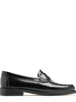 Yardee embossed leather loafers