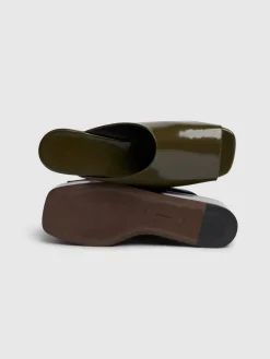 Zeppe flatform Emi in pelle verniciata 20mm